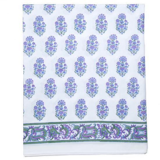 Riya Flat and Fitted Sheets - Lavender/Blue